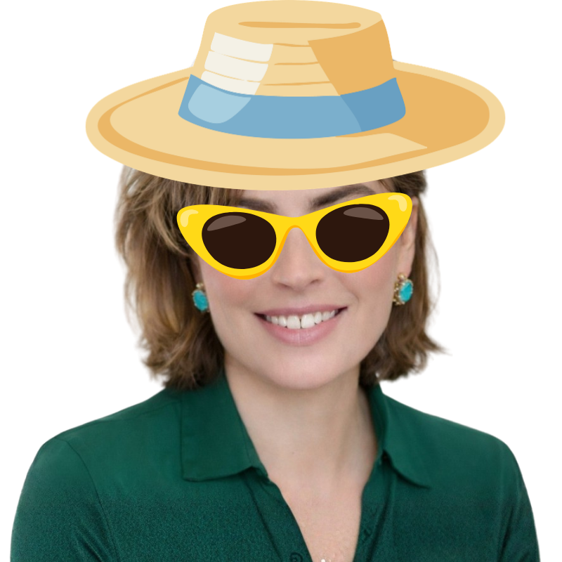 Olga Mack in character as Neighborhood Watch · Head of AI Product